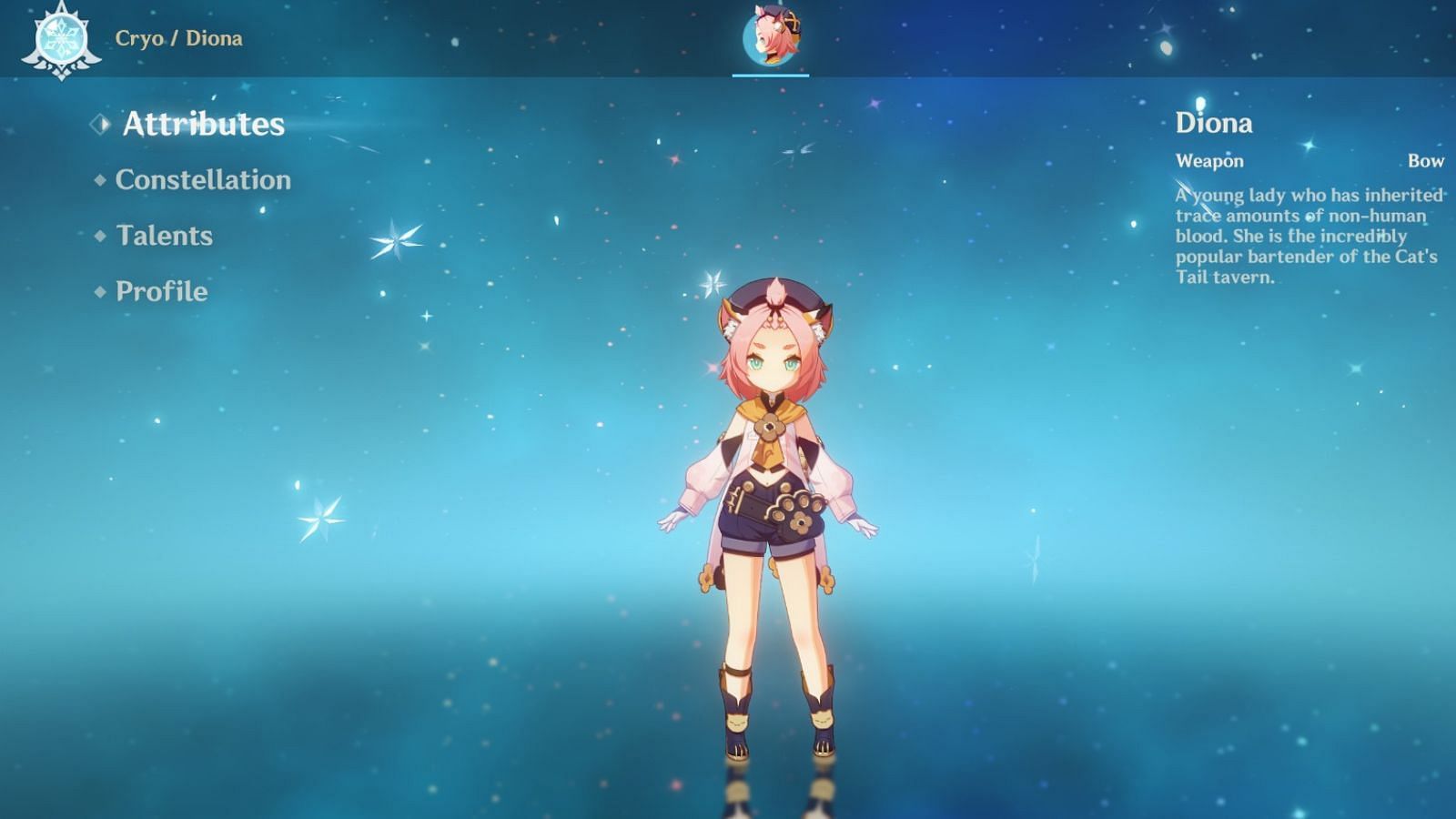 Diona in-game (Image via HoYoverse)